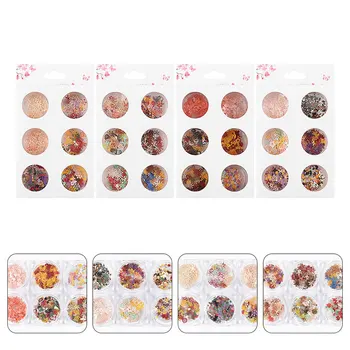 

24 Box Nail Sequins DIY Holiday Festival Xmas Christmas Paillette Manicure Flakes Nail Glitter Stickers Confetti Art Decals for
