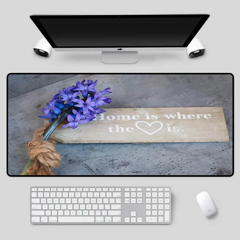 

XGZ Exquisite large size mouse pad beautiful flower flower series pattern table mat home computer office essential keyboard mat