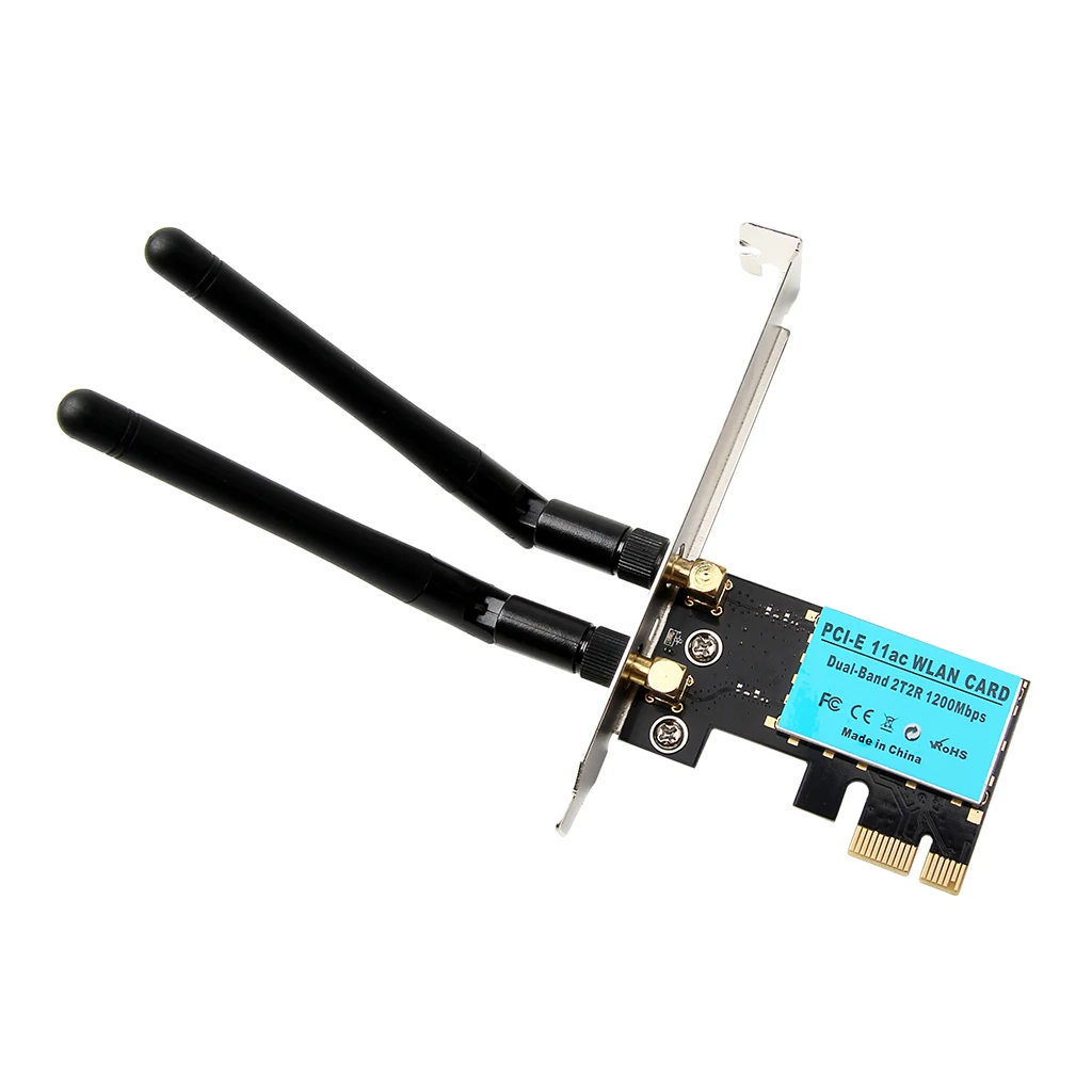 1200 Мбит/с беспроводная сетевая карта,/WiFi адаптер/PCI-E Экспресс-адаптер