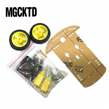 

New Motor Smart Robot Car Chassis Kit Speed Encoder Battery Box 2WD For Arduino