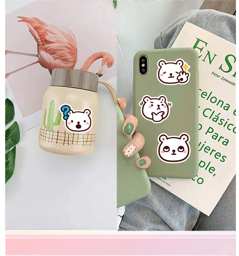 40 шт. в упаковке, мультяшная наклейка Rilakkuma s, водонепроницаемый ПВХ, автомобильный багаж, гитара, скейтборд, скрапбукинг, Vsco, забавная наклейка для девочек, детская игрушка