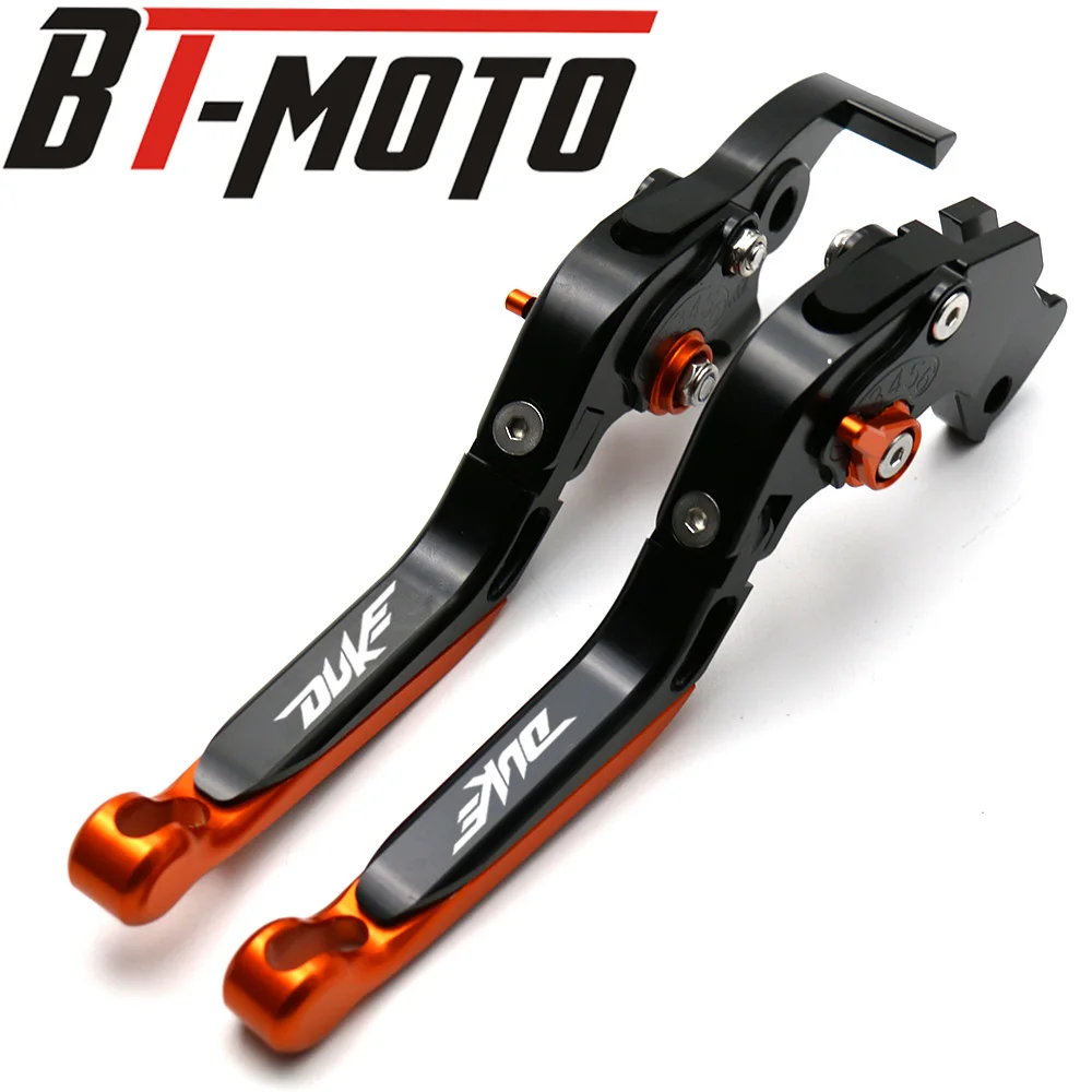 CNC Алюминиевый Рычаг мотоцикла для KTM duke 125 200 390 DUKE- регулируемые складные удлиняющие тормозные рычаги сцепления - Цвет: H