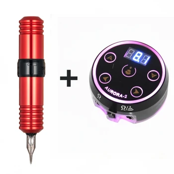 

New Professional Aurora-II Tattoo Power Supply With Powerful Rotary Tattoo Machine Pen Tattoo Kit For Tattoo Free Shipping