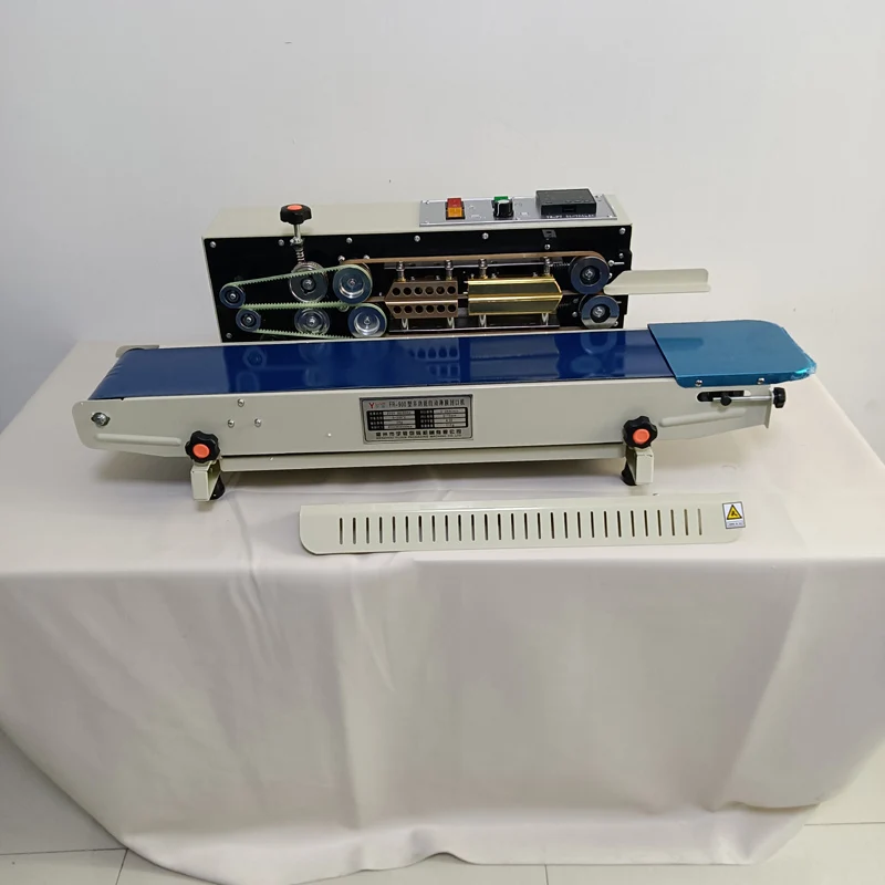 

FR-900 горизонтальный непрерывный ленточный герметик для печати даты, пленка для упаковки, устройство для герметизации пищевых продуктов