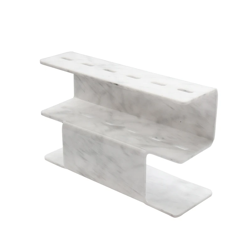 marble 6 hole 1 шт., акриловый пинцет, держатель для хранения ресниц, инструмент для макияжа, подставка для ручек, подставка для прививки ресниц, белый, черный - Цвет: marble 6 hole