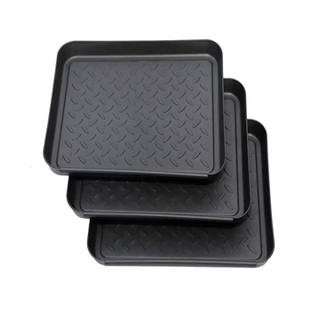 

3pcs Home Boots Washable Storage Trays Hall Plastic Indoor Outdoor Foyer Garden Tools Non-Slip Multifunctional Heavy Duty Plant