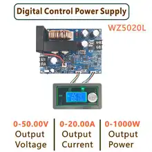 Wz5020l wz5012l dc conversor buck cc cv step-down módulo de potência 50v 20a 1000w tensão ajustável fonte de alimentação regulada