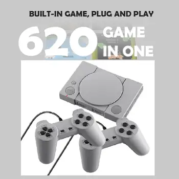 

Mini 620 Retro Video Games Console Double Players 8 Bit Support AV Out Family TV Retro Games Controller