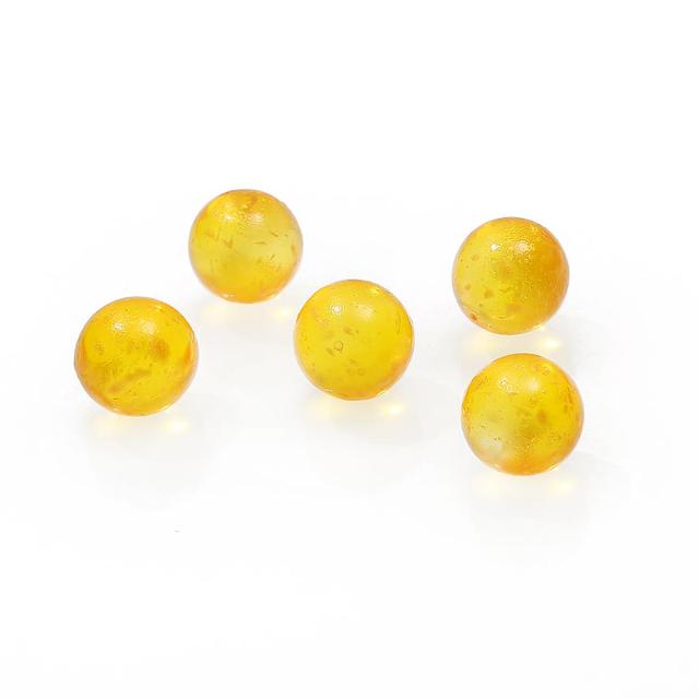 Round Glass Beads No Hole Gold Dust Loose Bead For DIY Decoration Jewelry Making Accessories Display Cabinet Decor Beads