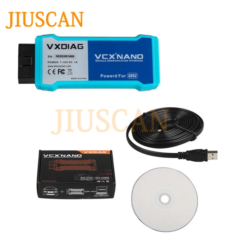 JIUSCAN VXDIAG VCX NANO для Tech2/OPEL GDS2 диагностический инструмент wifi версия|Анализатор