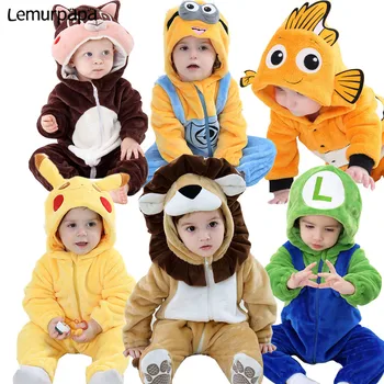 

Baby Clothes Boy Girl Romper New born Baby Jumpsuit Cartoon Pika Infant Onesie Winter Soft Ropa Bebe Rompers Outfit