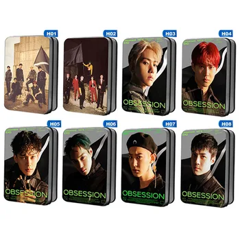 

40Pcs/Set KPOP EXO 6th Album OBSESSION Photo Card PVC Cards Self Made LOMO Photo Card Photocard