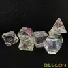Bescon Unpainted Raw Plating Polyhedral Dice Set of Pearly Transparent, RPG Dice Set of 7 2