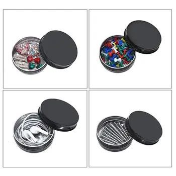 

1 oz 24 pcs Aluminum Empty Tins Cans Cosmetic Sample Containers with Screw Lid 875C