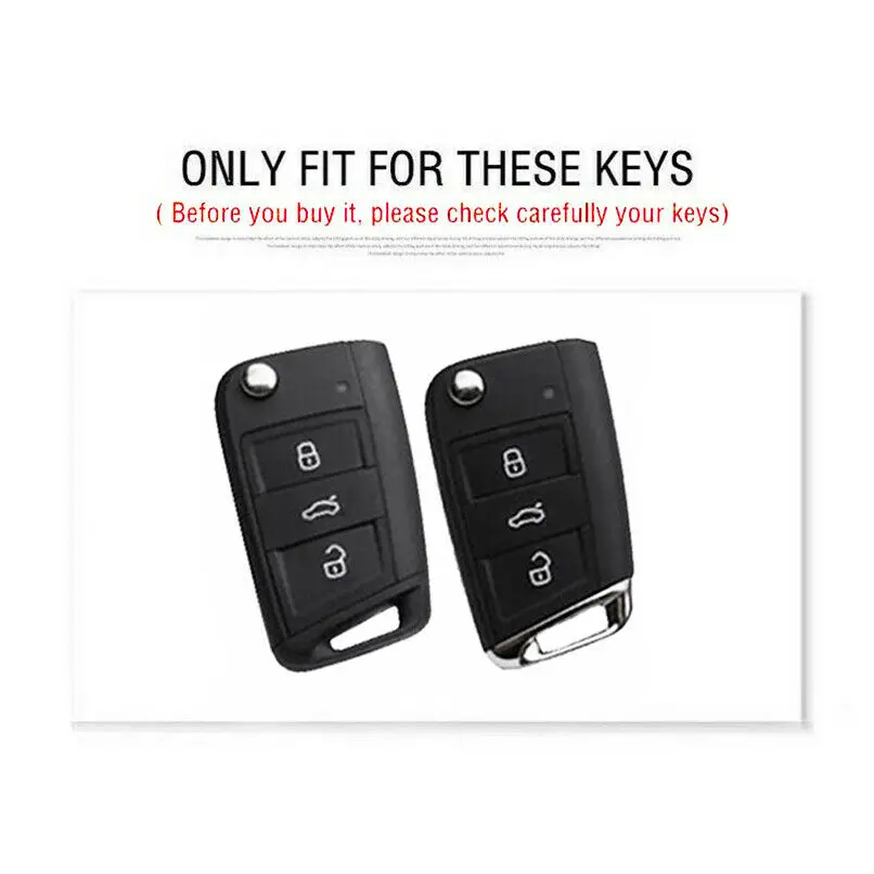 Кожаный чехол для ключей для Volkswagen VW Golf 7 GTI R MK7 Tiguan для Skoda Octavia A7 Karoq для Seat Leon Ibiza Key Portect