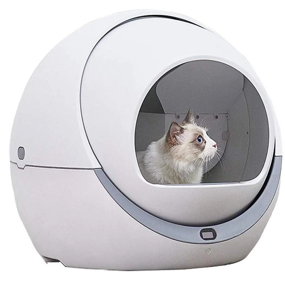 US $383.52 Automatic Cat Litter Box Smart Litter Tray Toilet Quick Cleaning Deodorant SplashProof Safe Enclosed Electric Litter Box