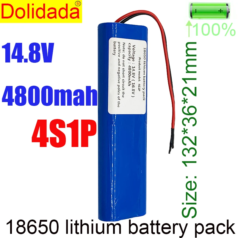 Новый литиевый аккумулятор 14 8 в 4800 мАч в-16 4S1P 18650 с PCB18650 со свинцовыми проводами |