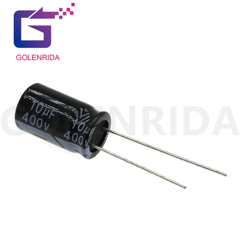 10PCS Electrolytic capacitor 400V10uF 10*17mm aluminum electrolytic 10uf 400v | Электронные компоненты и
