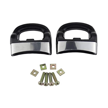 

2PCS Easy Install Pot Handle Dismountable Double Hole Short Bakelite Grip Pan Anti Scalding Kitchen Tool Black Accessories