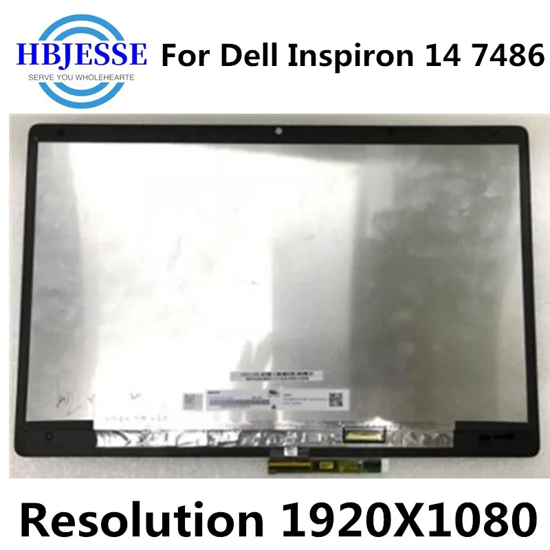 

Original 14" FHD 1920*1080 For Dell Inspiron 14 7486 LED LCD Display Screen+ Touch Digitier Glass Assembly Replacement