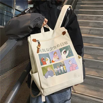 

Women Fashion School Backpacks 2020 Summer Brand New Female Casual Vintage Students Shoulder Bags for Girls Travel Backpacks