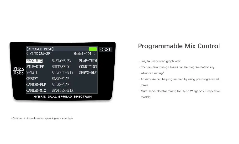 Радиоуправляемый контроллер Radiolink AT9S Pro TX 10/12CH T8S Crossfire с R12DSM RX 2,4G для гоночного дрона в режиме 1/2