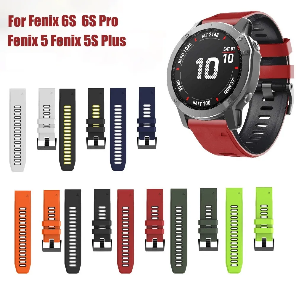 ANBEST подходит для Fenix 6X Pro полос 26 мм ремешок часов с сменным ремешком 5X plus 3HR Смарт