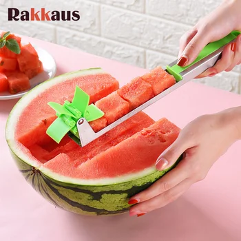 

Windmill Watermelon Cutter Multi Melon Slicer Cutting Machine Stainless Steel Salad Fruit Tool Kitchen Artifact Kitchen Gadgets