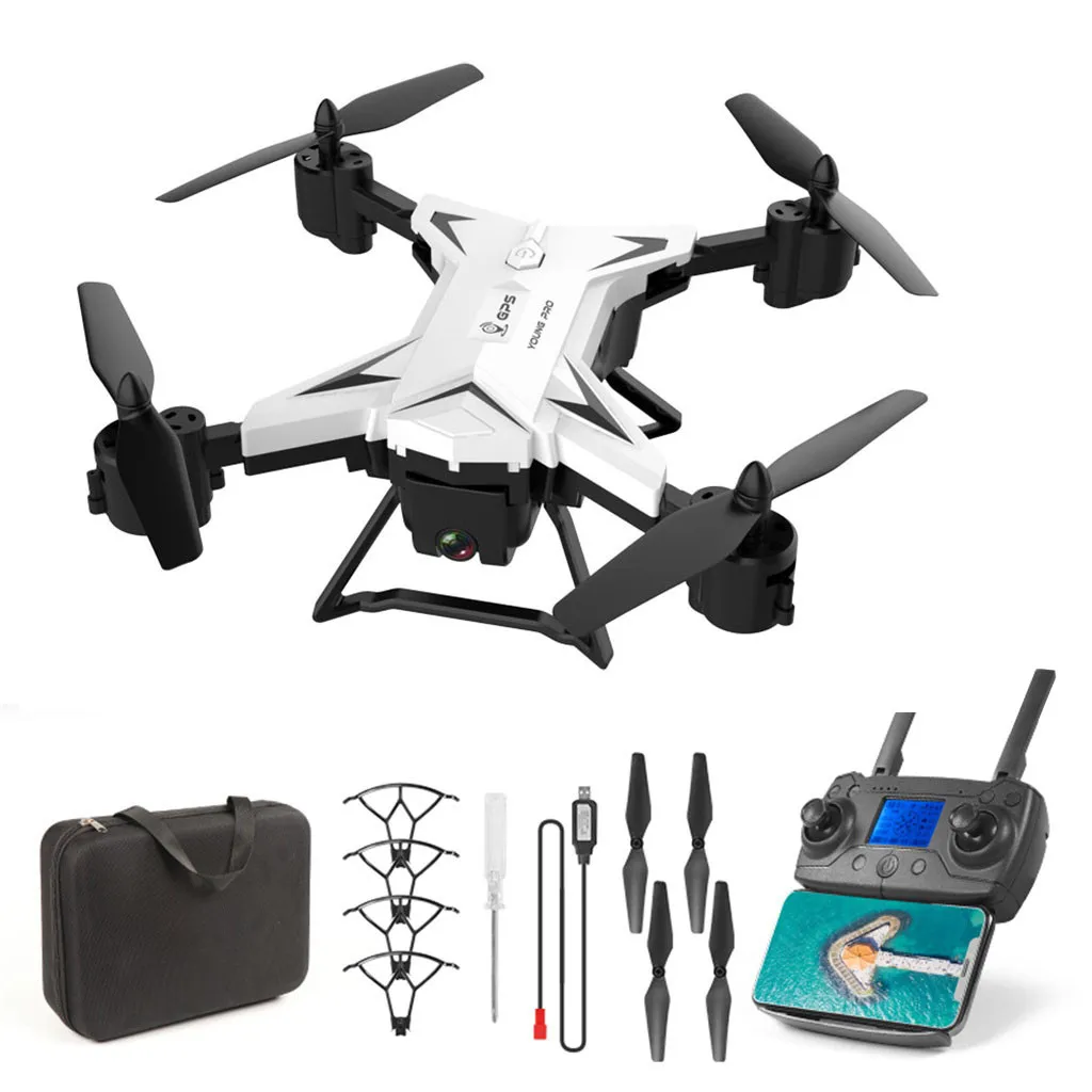 Профессиональный складной Дрон с GPS KY601G 4K HD камера 5G wifi FPV Дрон светодиодный 2,4G 4CH 1,8 на расстояние км 20 минут полета RC Квадрокоптер