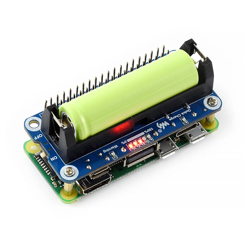 Плата расширения литий-ионной батареи для Raspberry Pi 5V регулируемый выход интегрирует SW6106 блок питания чип