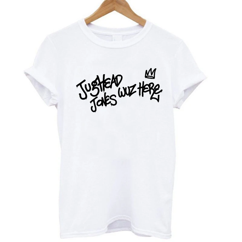 

Riverdale Women Casual T-shirt Short Sleeve Tops Jughead Jones Wus Here T Shirt Tee