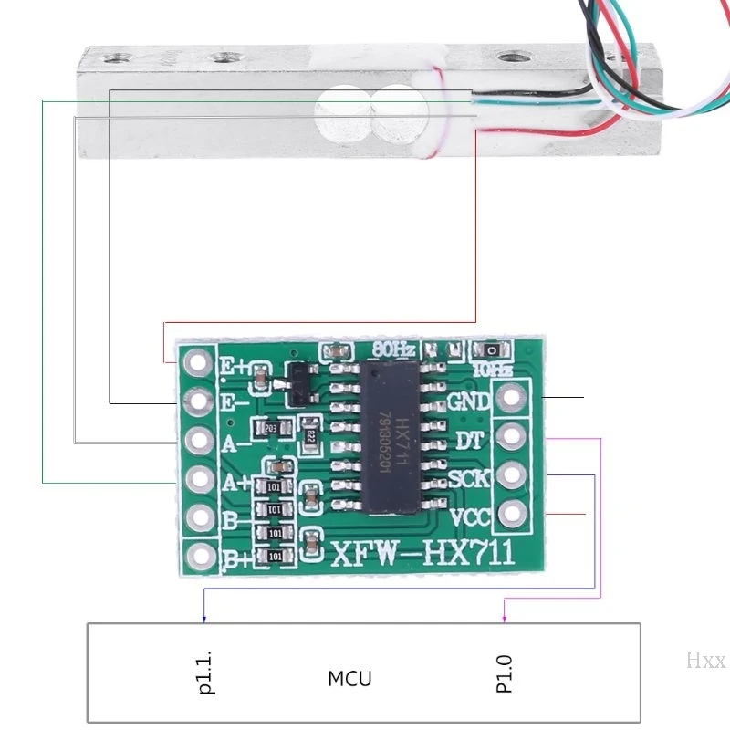 1 кг тензодатчик HX711 AD Модуль Вес сенсорный датчик из алюминиевого сплава датчик давления для взвешивания