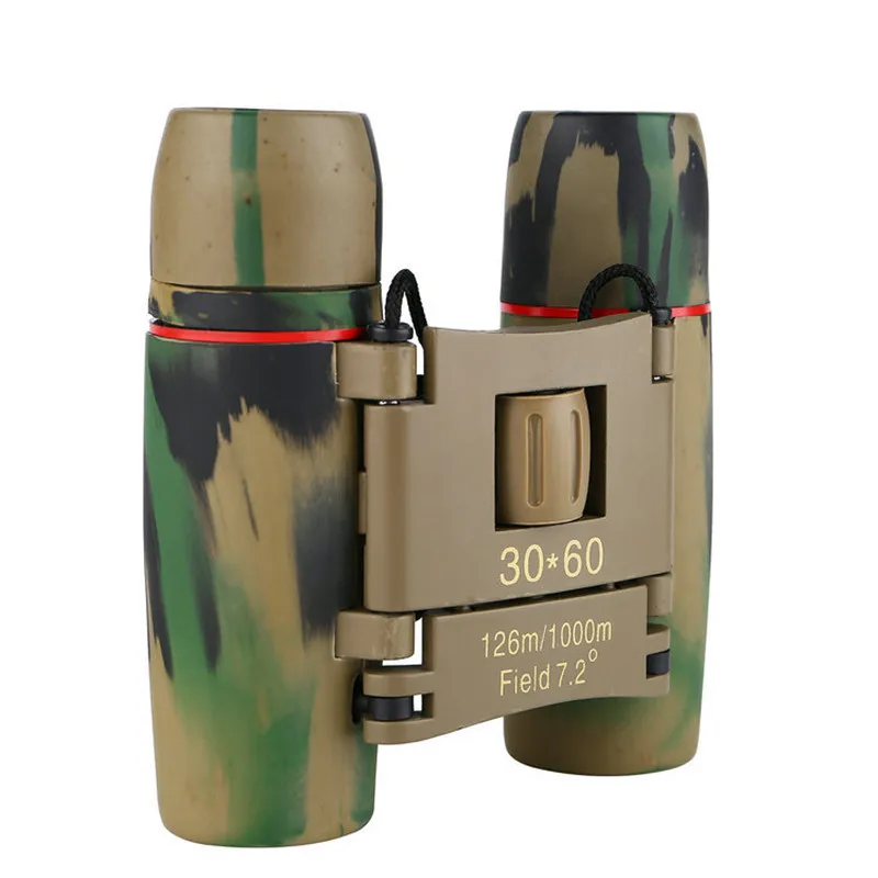 Telescópio com Baixa Noturna para Observação de Aves ao ar Novo Binóculos Dobrável Visão Livre Viajar Caça Acampamento 30x60 Luz 14 High Quality Ferramenta