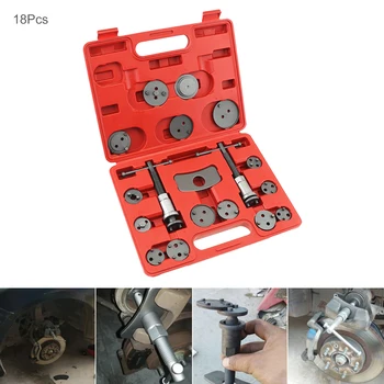 

New 18pcs/set Car Disc Brake Caliper Wind Back Brake Piston Compressor Pad Regulator Tool Kit with Replaceable Brake Piston