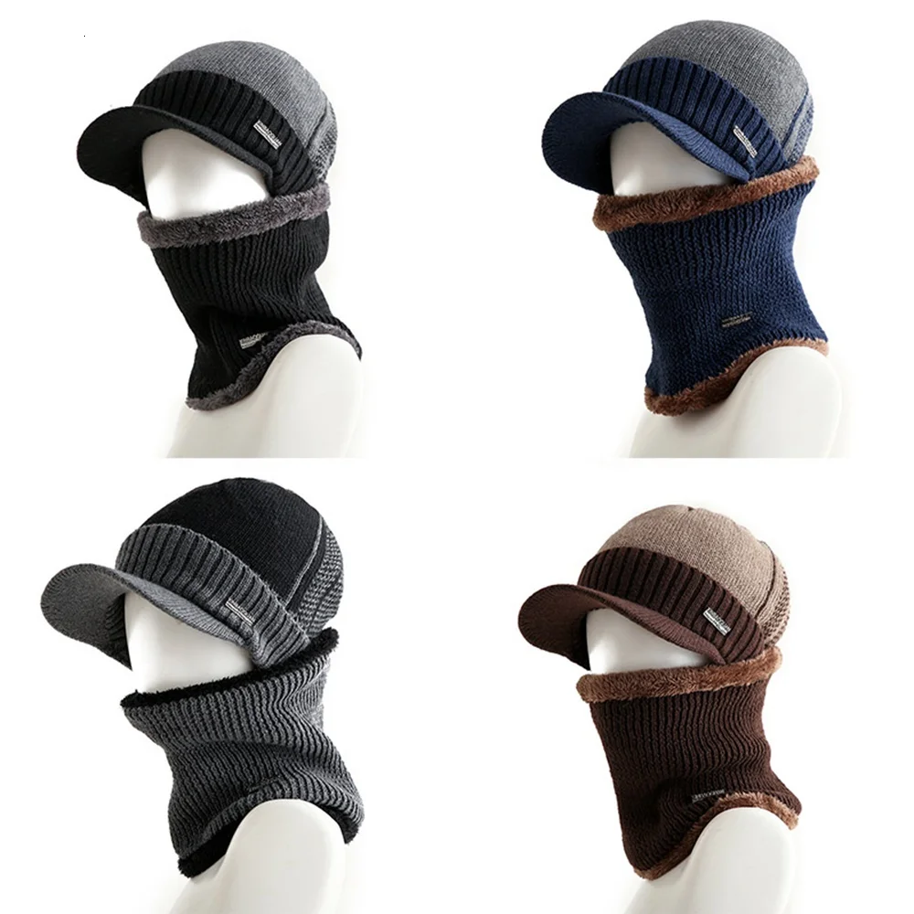 Женские зимние шапки Skullies Beanies, зимние шапки бини для мужчин и женщин, шерстяной шарф, шапки, Балаклава, шапка-маска, вязаная шапка