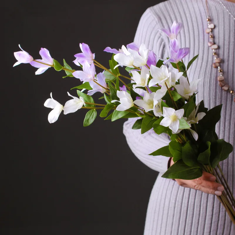 2 шт. искусственные цветы для гостиной ТВ подставка декоративные поддельные