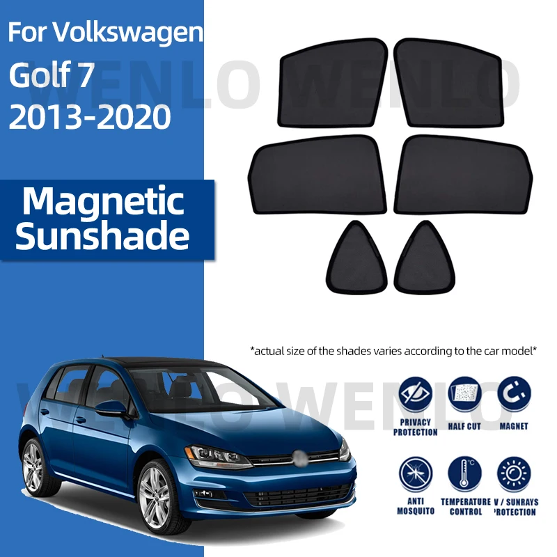 Pare-soleil de voiture magnétique pour Volkswagen VW Golf