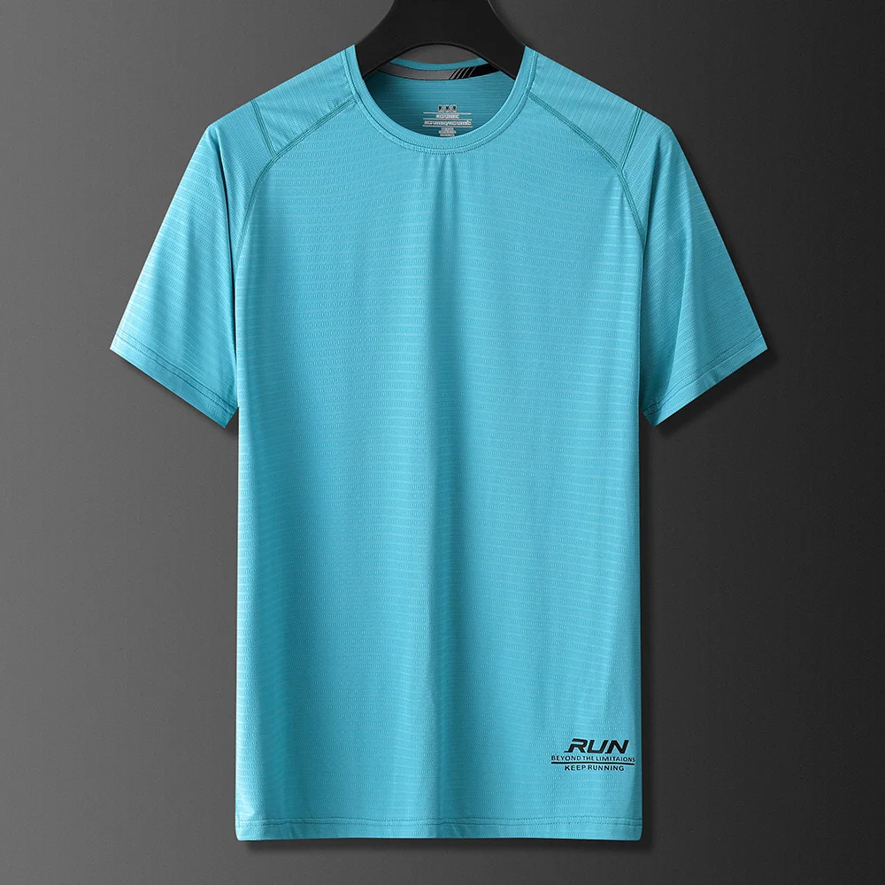 Men Breathable Short Sleeve Running Shirts Basketball Training Shirt Fitness Jogging Leisure Sports Gym T Shirt For Men|Running T-Shirts| - AliExpress