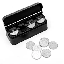 Коробка для хранения автомобильных монет, аксессуары для интерьера, карманный Телескопический чехол для монет на приборную панель, органайзер для автомобиля, пластиковый держатель, контейнер