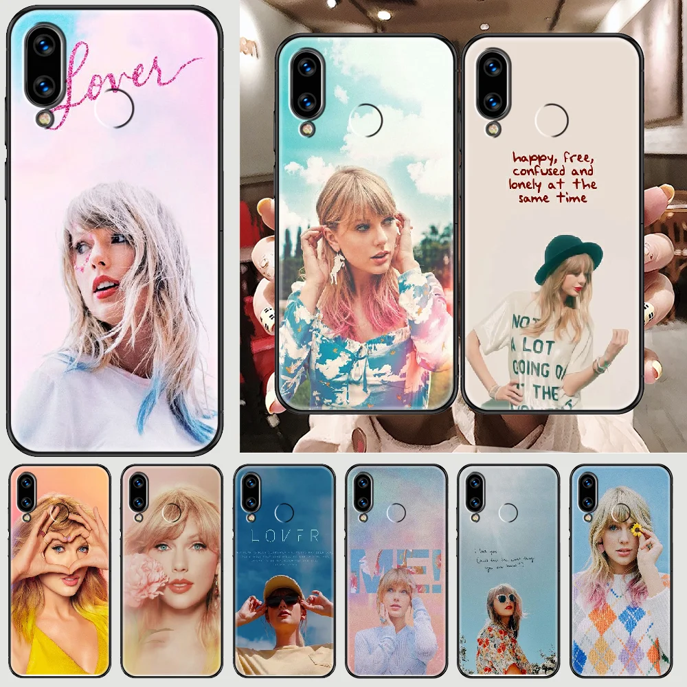 Певица Taylors чехол для телефона Huawei Honor 6 7 8 9 10 10i 20 A C X Lite рro играть черный мягкий Etui