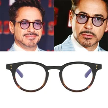 Робертом Дауни фильтрации защищают анти-голубые светильник очки Для мужчин выглядеть по номеру телефона блокировка бликов компьютерные очки овальной оправе Для женщин