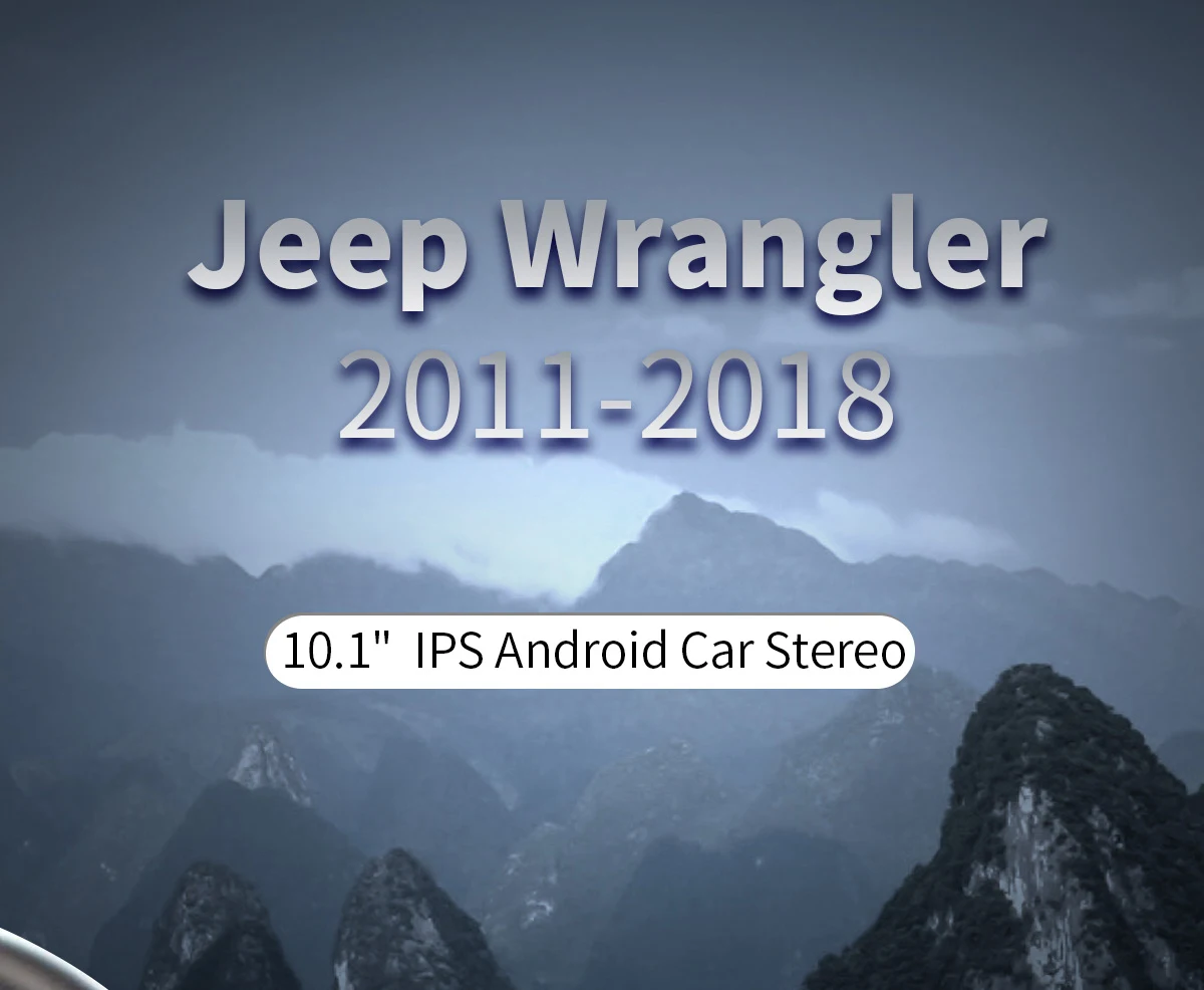 Радуясь стерео для Jeep Wrangler JK 2010 2012 автомобильный Радио Мультимедиа Видео плеер gps 10 ''Android 8,1 головное устройство