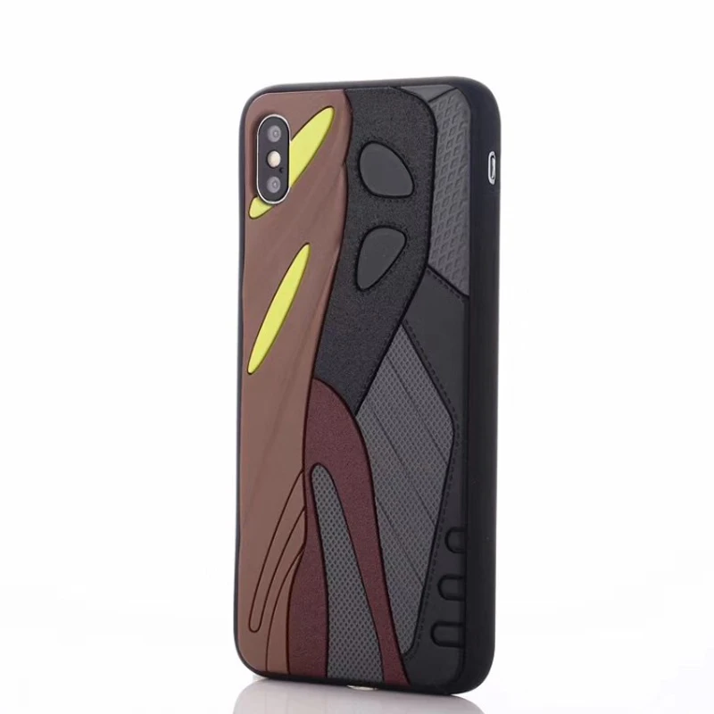 Мягкий силиконовый чехол Kanye 350 boost v2 3D 700 для iphone7 7plus 8 8plus X 10 XR XS Max роскошный