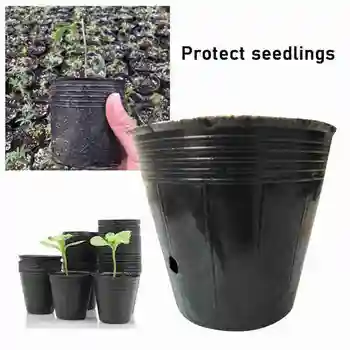 

100pcs Nutrition Planting Pot Planting Bag Vegetable Flower Pot Container Diy Potato Garden Pot For Home Garden Seedling Bag
