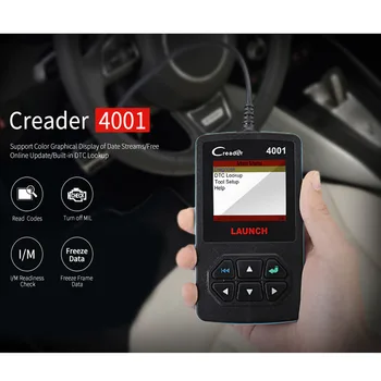 

Launch CR4001 car scanner OBD2 DIY code reader 16Pins CReader 4001 diagnostic scanner professional car tools