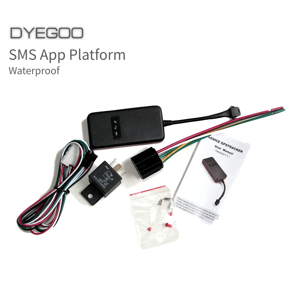 DYEGOO водонепроницаемый gps трекер GT003 двигатель вырубной Автомобиль Мотоцикл Скутер gps отслеживающее устройство google карта