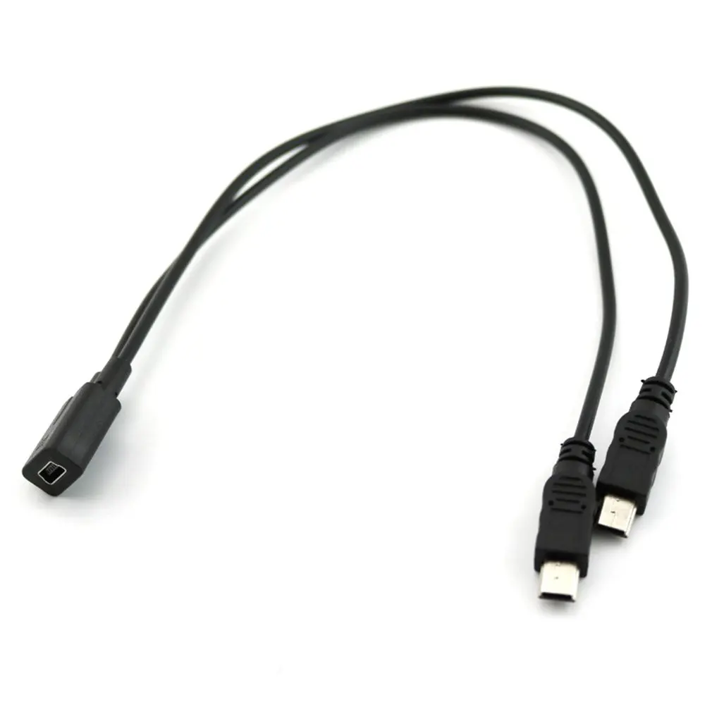 От 1 до 2 лет Разветвитель USB кабель для передачи данных 2,0 мини 5-контактный разъем для двойной 2 Мужской конвертер