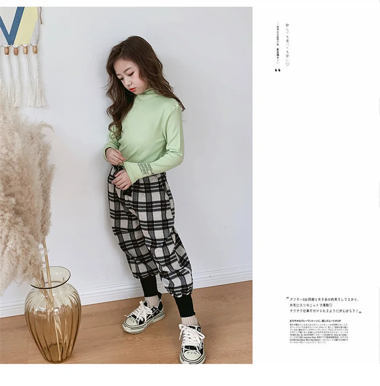 Winter Girls Plus Velvet Trousers Children's Casual Pants Girls Ruffle Leggings Kids Clothes Girls 4 To 14