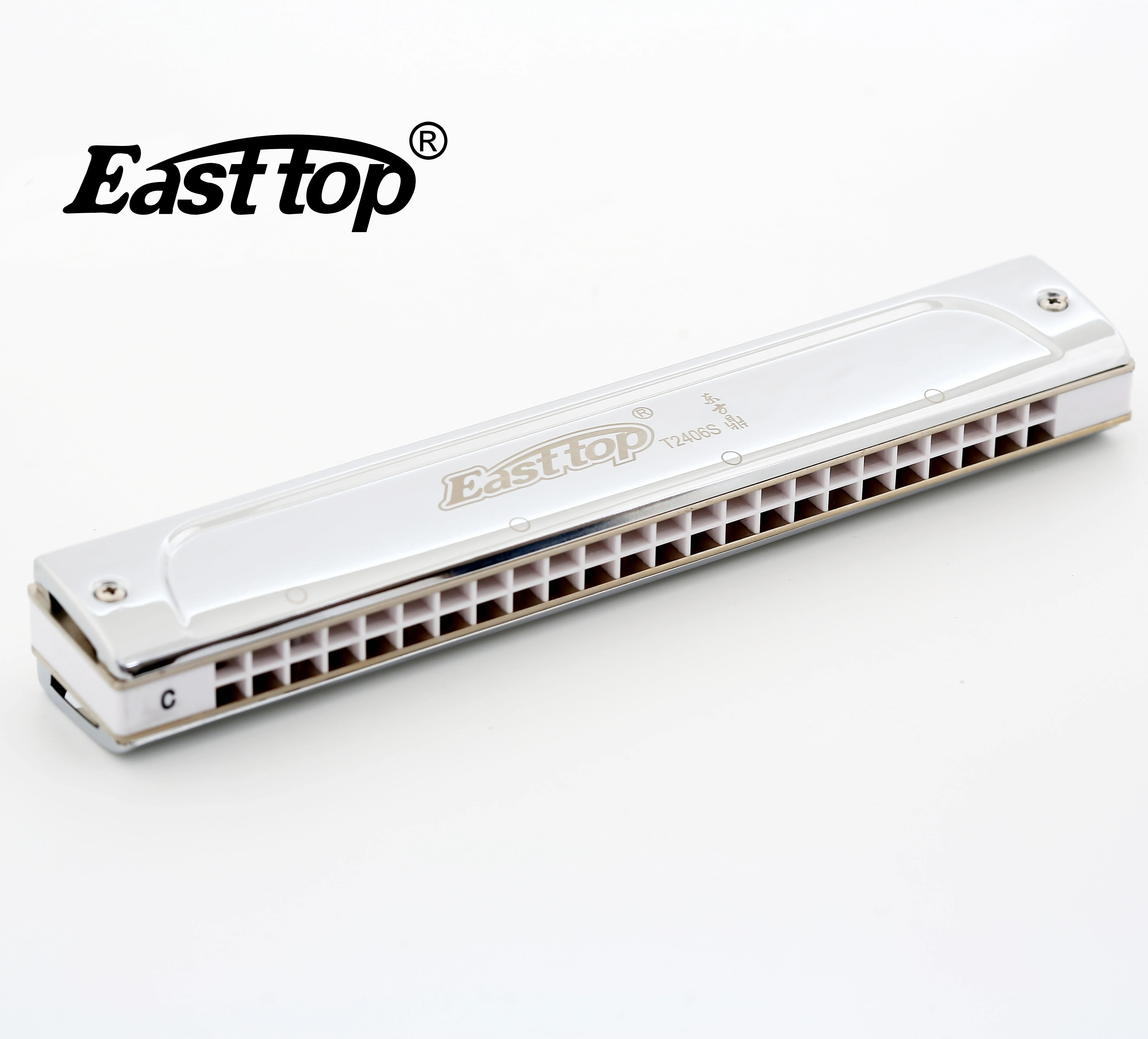 T2406S EASTTOP профессиональная Губная гармошка в кожаном корпусе гармоника хороший звук с ключом C