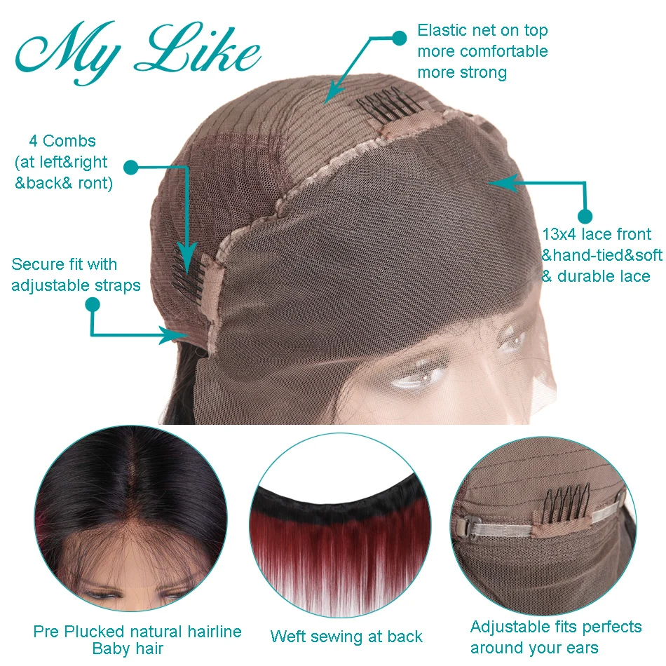 1b 99j lace front wig 5
